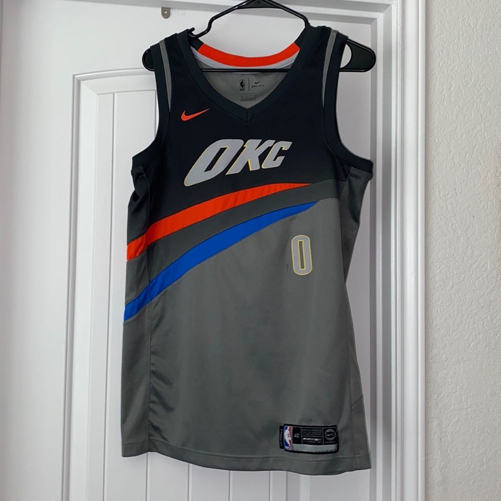 Russell Westbrook NBA OKC official jersey *city edition*